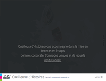 Tablet Screenshot of cueilleuse-histoires.com